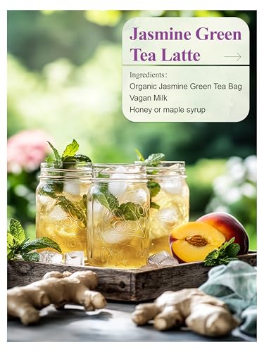 Image of LOOMICA Organic Jasmine Green Tea Bags, Organic Green Tea with Jasmine Flowers, Refreshing & Aromatic, Floral Infusion for Relaxation, No Sugar Added, 20 Counts, (Pack of 2)