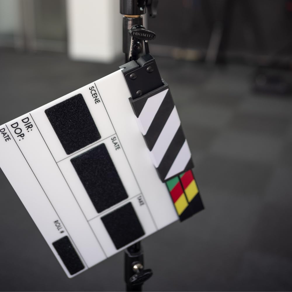 Filmsticks Slingslate Schnellspanner Schindelbrett Halter für mittlere & kleine Filmsticks Schieferplatten, 14,8 x 5,3 x 3,8 cm, Gürtel- oder Taschenhalterung mit Karabiner, leichtes On-Set-Holster