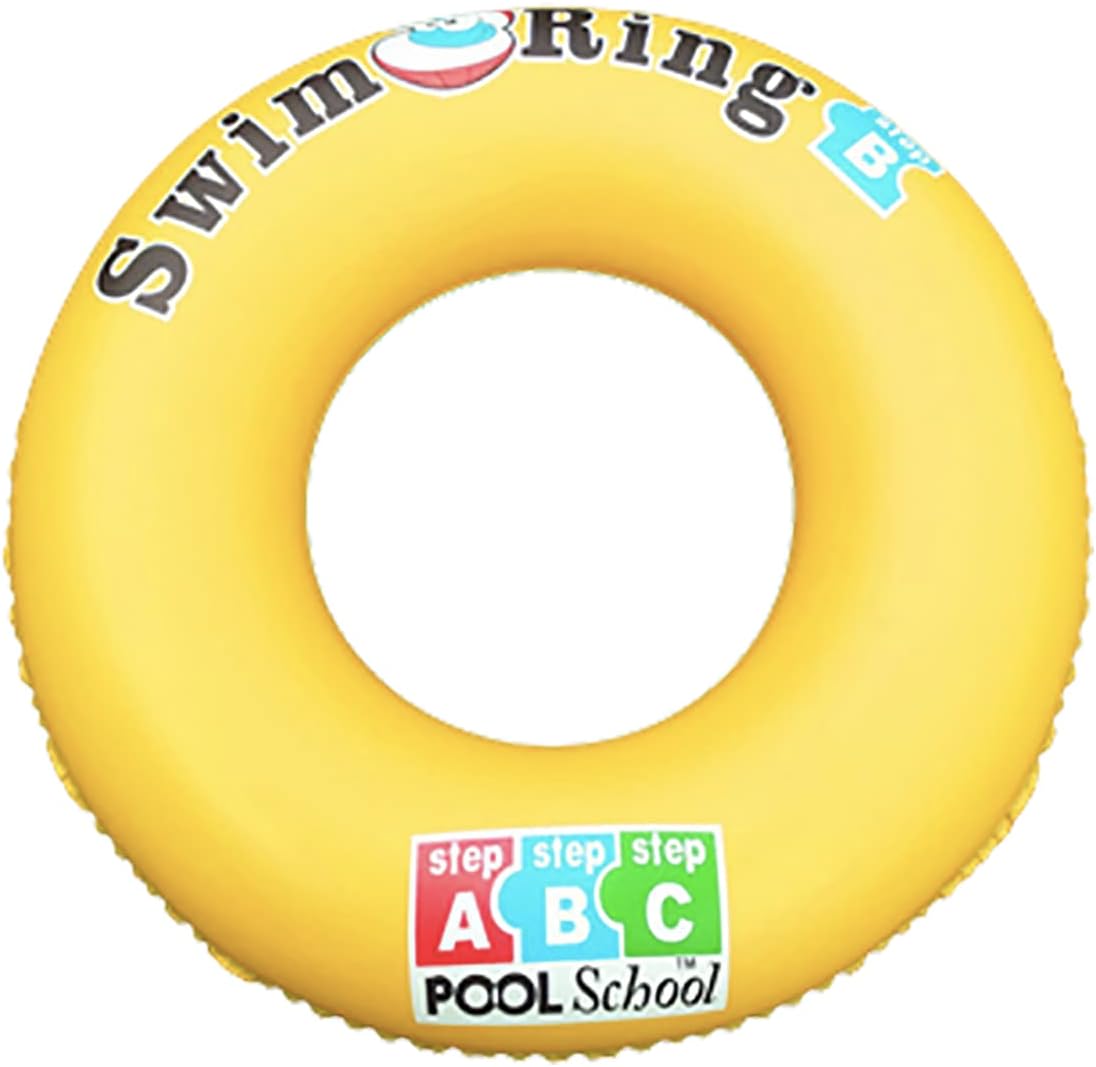 YUPPIN Swimming Tubes for Girls and Boys for 2-10 Years, Cute Baby Swimming Pool Rings (2-5 Years, Yellow)