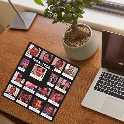 The Office Daily Mood Tracker Feeling Poster imán 7x6.5 in miniatura 6
