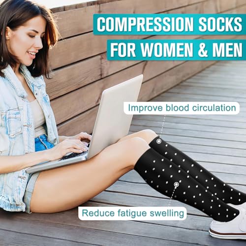 Image of Copper Compression Socks for Women & Men (6 pairs) - Best Support for Nurses, Running, Hiking, Recovery
