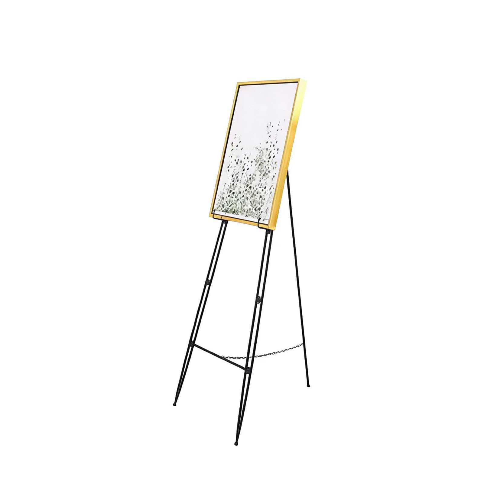 Caballete resistente para pintar, caballete portátil de exhibición de viaje, soporte de metal ajustable para letreros de boda, carteles, arte