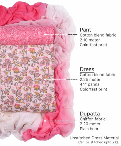 Image of Sun Fashion And Lifestyle Women's Cotton Unstitched Dress Material