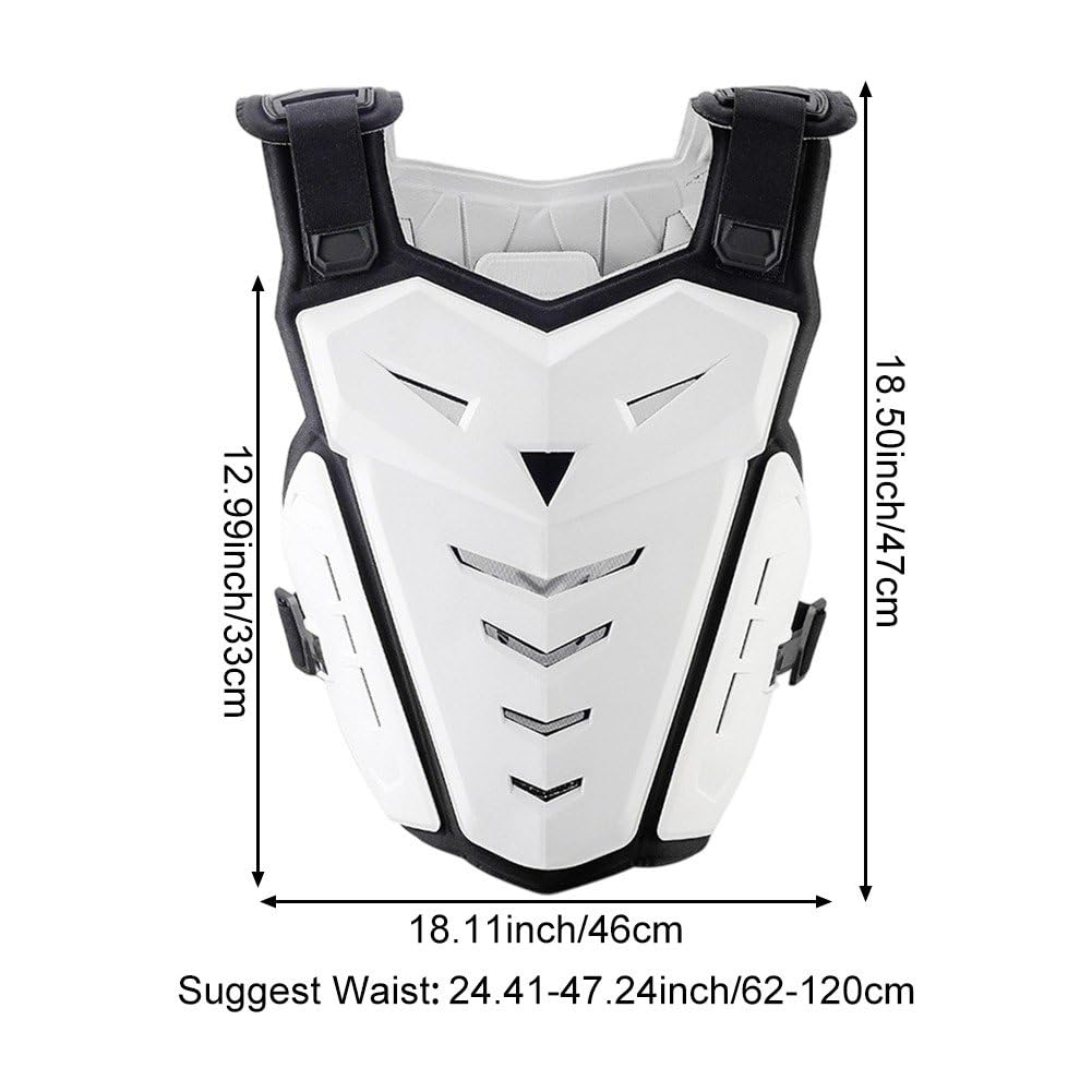 Gilet Protettivo per, Protezione per Torace E Schiena, Gilet Protettivo per Motocross, Sci, Equitazione, Pattinaggio, Gilet Anticaduta, Equipaggiamento Protettivo per Bici