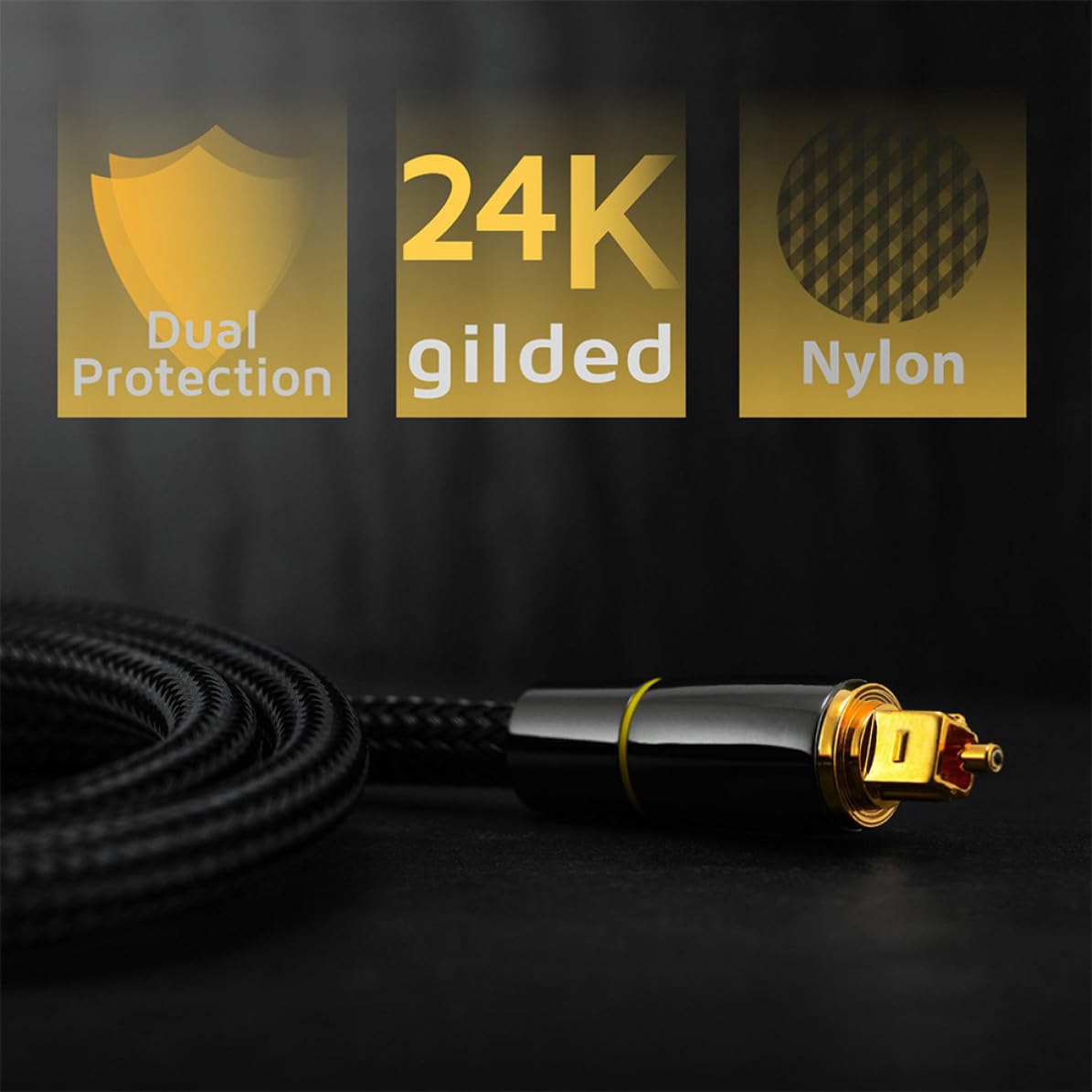 PRETYZOOM Cavo Audio Ottico Digitale in Fibra 20 Metri Corpo Morbido per Trasmissione Segnale, per Tv e Sistemi Audio