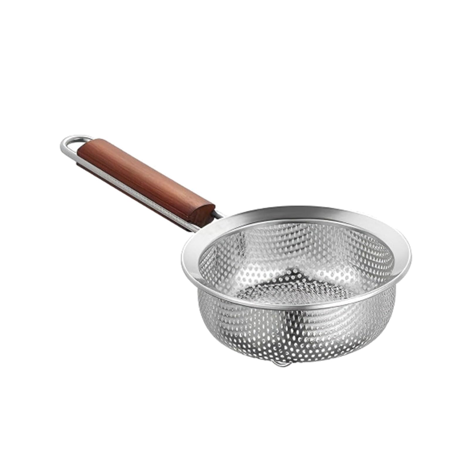 HZBB Large Capacity Stainless Steel Strainer with Ergonomic Handle Suitable for Noodles Fruits and More Profound Fry Skimmer