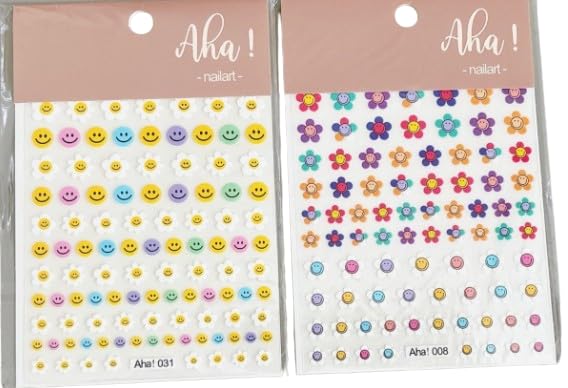 Amazon.co.jp: ニコちゃんマーク にこちゃん フラワー ネイル