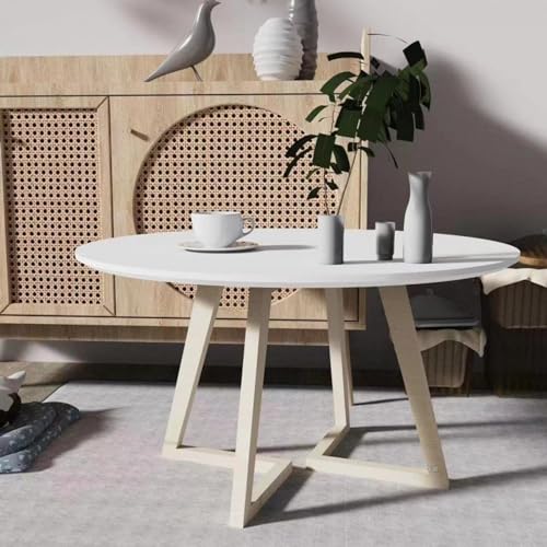 Table en bois massif robuste pour optimiser l'espace d'un petit salon