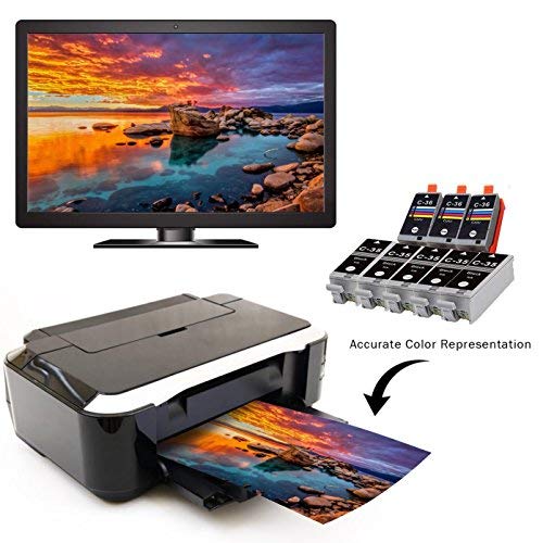 Limeink 8 Pack Compatible Pgi-35 & Cli-36 Ink Cartridges (5 Black, 3 Color) Color Set Use For Pixma Ip100 Pixma Ip110 Series Printers 1509B002 1511B002 #TOP1