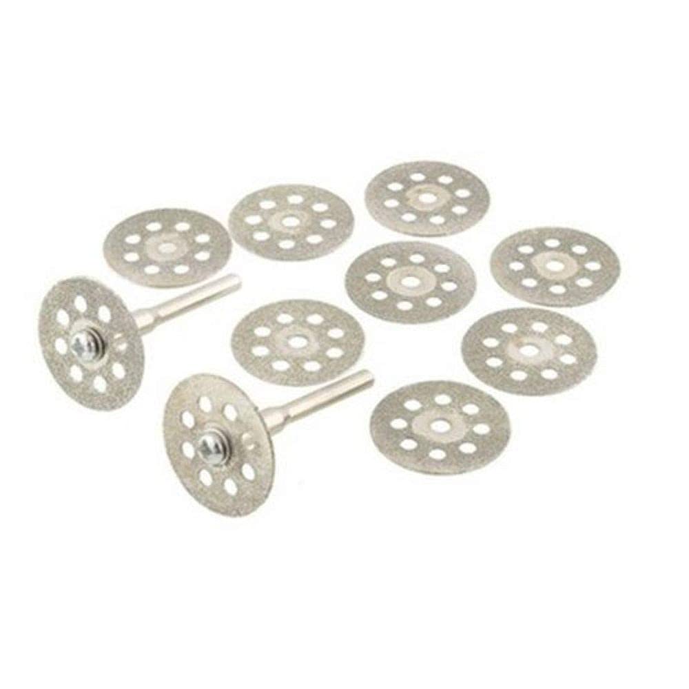 Diy Crafts CT-DIY-HI-27165 Rotary Tools Circular Saw Blades Cutting Wheel Discs Mandrel Cut (Pack Of 12 Pcs, Design No # 1, Multicolor)