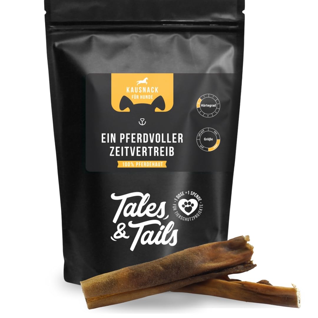 Tales&Tails - EIN PferdVoller Zeitvertreib - 100% Pferdehaut - Kauartikel für Hunde - 500g