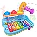 Produktbild Baby-Xylophone zur frühen Bildung für 18 monaten alte Babys, mit 3 farbigen Kugeln und kleinem Hammer, für Kinder, Jungen und Mädchen