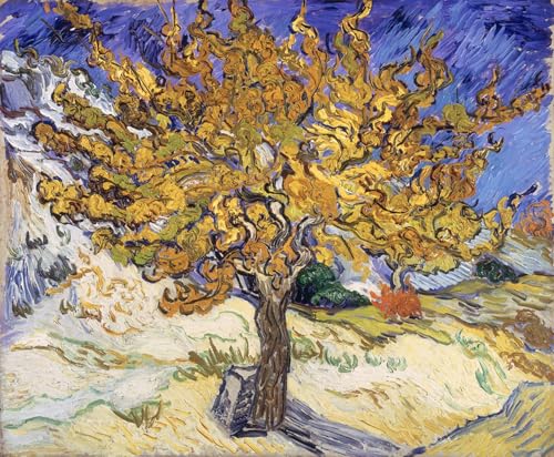 Peinture Poster Art Mural Arbre de Van Gogh : Grande Toile Déco Murale 60x90