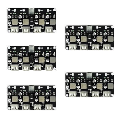 5pcs 4 Way 4 Channel Module 12V 24V to QC2.0 QC3.0 Power Module USB Converter Board Power Converters