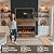 72 inches Electric Fireplace, Recessed and Wall Mounted Fireplace Heater and Linear Fireplace Inserts, with Timer, Remote Control, Adjustable Flame & Light Colors, 750W/1500W, Black