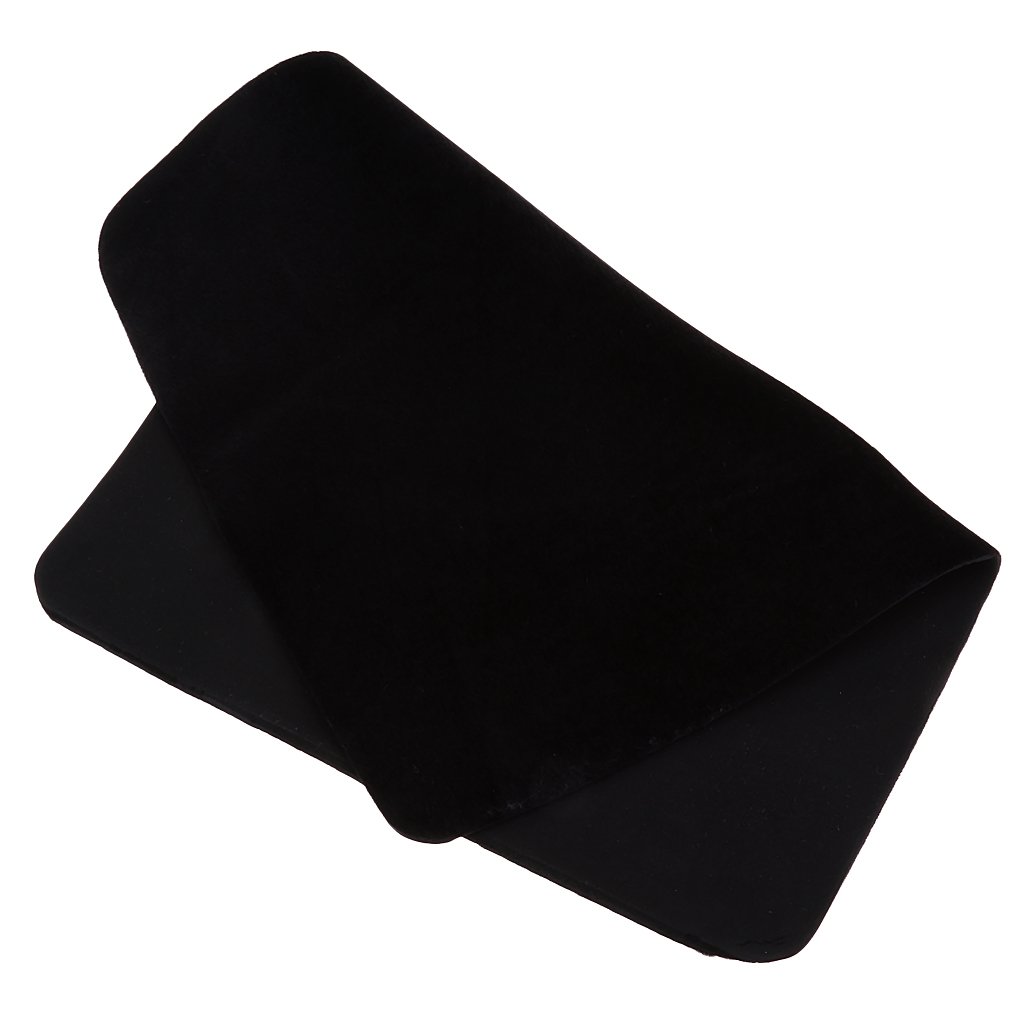 ELBME® Portable Magic Cards Pad Poker Mat for Magician Accessory 16.53 X 12.59 Inch Black-image-20