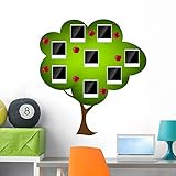 Wallmonkeys Family Tree Vector Illustration Wall Decal Peel and Stick Graphic (36 in H x 32 in W) WM92983