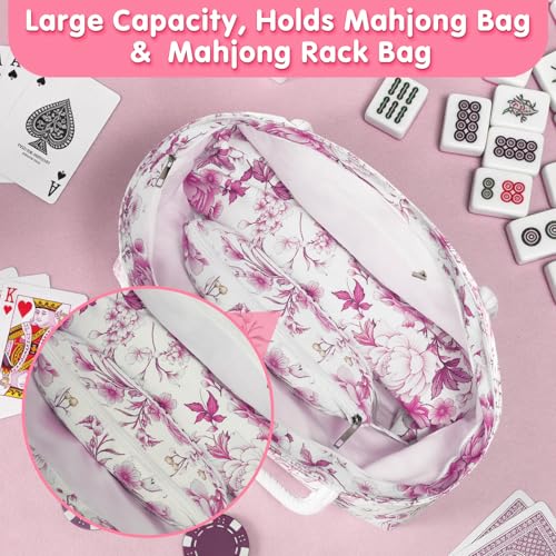 Bolsa para fichas de Mahjong, set 3 en 1 miniatura 5