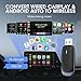 KEROLFFU 2in1 Wireless Carplay Adapter&Andriod Auto Adapter,Plug/Play Easy Setup Automatic Reconnect,Convert Wired to Wireless Car Play Dongle for Car 2016+ iPhone iOS 10+ Smartphone Android 11+