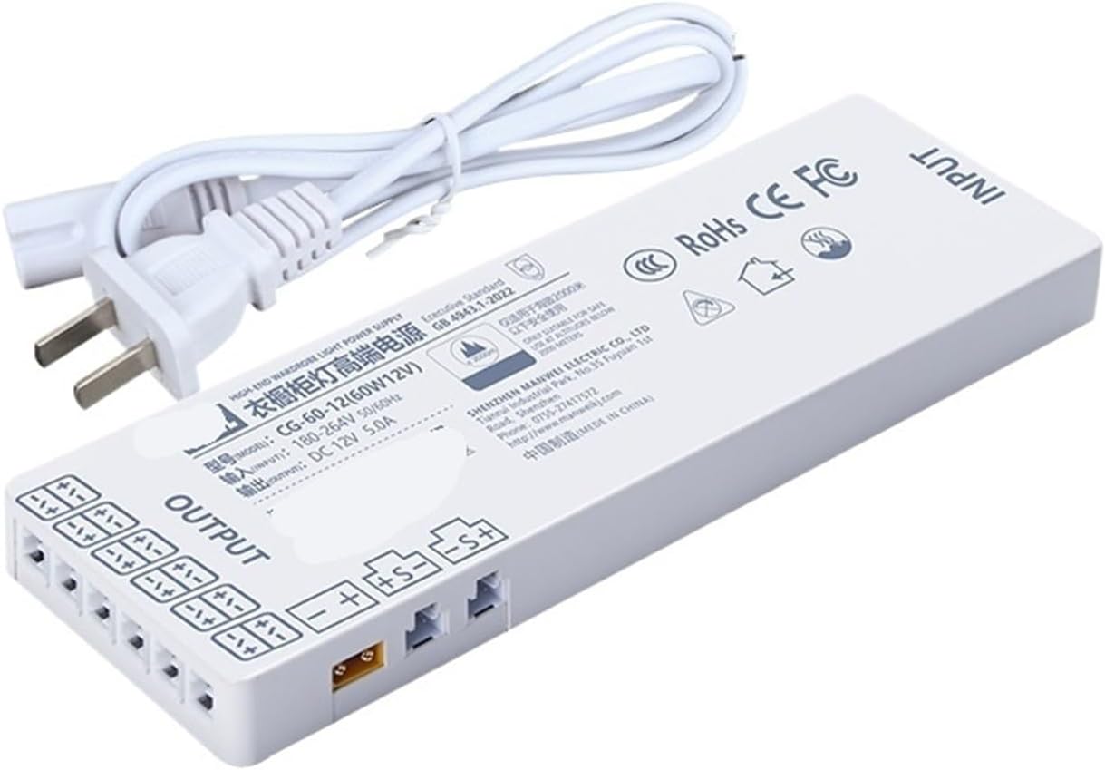 Wardrobe Cabinet Light Dedicated Power Supply 220 to 12V Wine Cabinet 24V LED Light with Transformer(24W 24V)