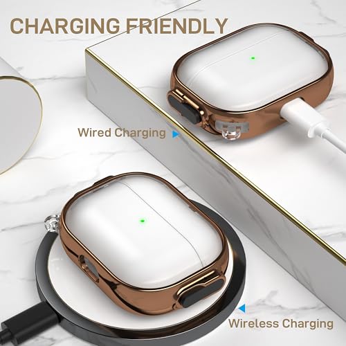 Image of Maxjoy for AirPods Pro 2nd /1st Generation Case with Lock, Clear AirPods Pro 2 Case Lock Protective Hard AirPod Pro Cover for Women Men with Keychain for Airpod Pro (2023 /2022 /2019), Transparent