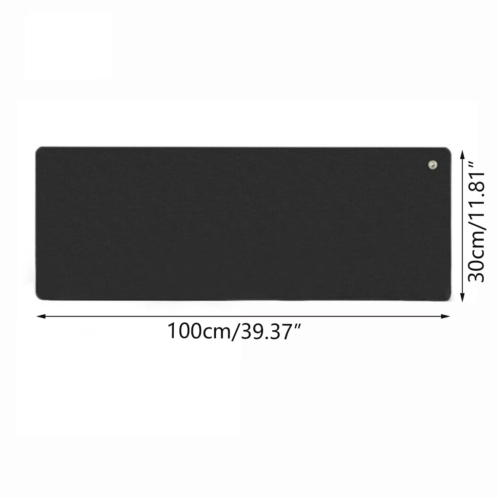 Esterilla de tierra, 100 x 30 cm, juego de alfombrilla de tierra con cable de tierra de la UE, alfombrilla universal antiestática para debajo del escritorio, mesa, sofá (100 x 30 cm)