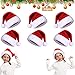 Shengruili 24Pcs Gorro de Papá Noel,Gorro de Navidad para Adultos,Gorro de Papá Noel Gorro de Papá Noel,Gorro Navideño para Niño,Gorro de Navidad de Felpa Suave,Unisex Sombreros Rojos de Navidad (J)