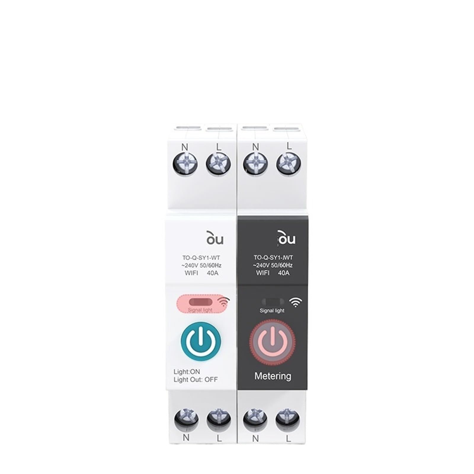 Interruptor disyuntor 1P 10A carril DIN blanco para cuadro eléctrico 3