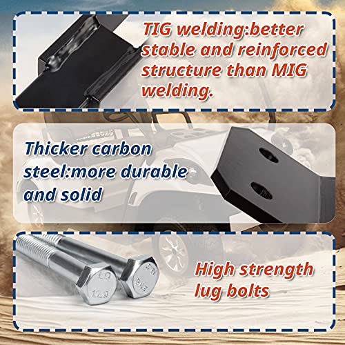 4" Golf Cart Lift Kits For Yamaha G2 G9 Gas And Electric 1985-1994, Sanova 4Inch Suspenison Atv Utv Raise Block Kits Fit Up To 20" Tires #TOP1