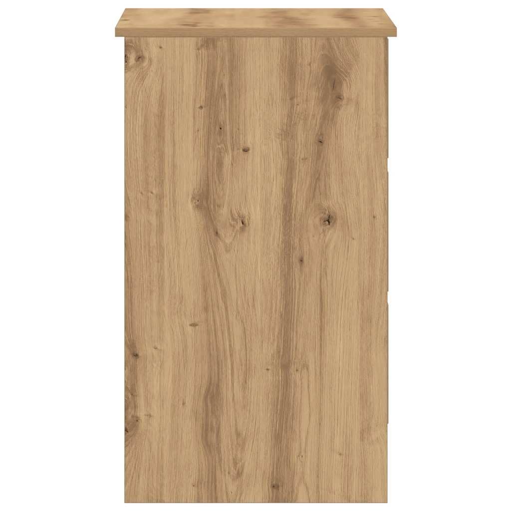 vidaXL Bureau chêne artisanal 90x45x76 cm bois d'ingénierie, bureau d'ordinateur, bureau d’écriture, mobilier de bureau à domicile, bureau d'étude