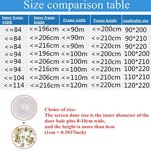 Huahuajia Zanzariera Porta Easy To Install