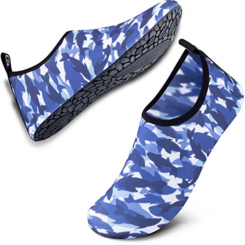 SIMARI Water Shoes for Women Men Swim Aqua Socks Beach Pool Essentials Barefoot Surf River Boat Kayak Sea Yoga Sand Exercise Sport Accessories Breathable Quick-Dry Adult Youth Kid Size SWS001