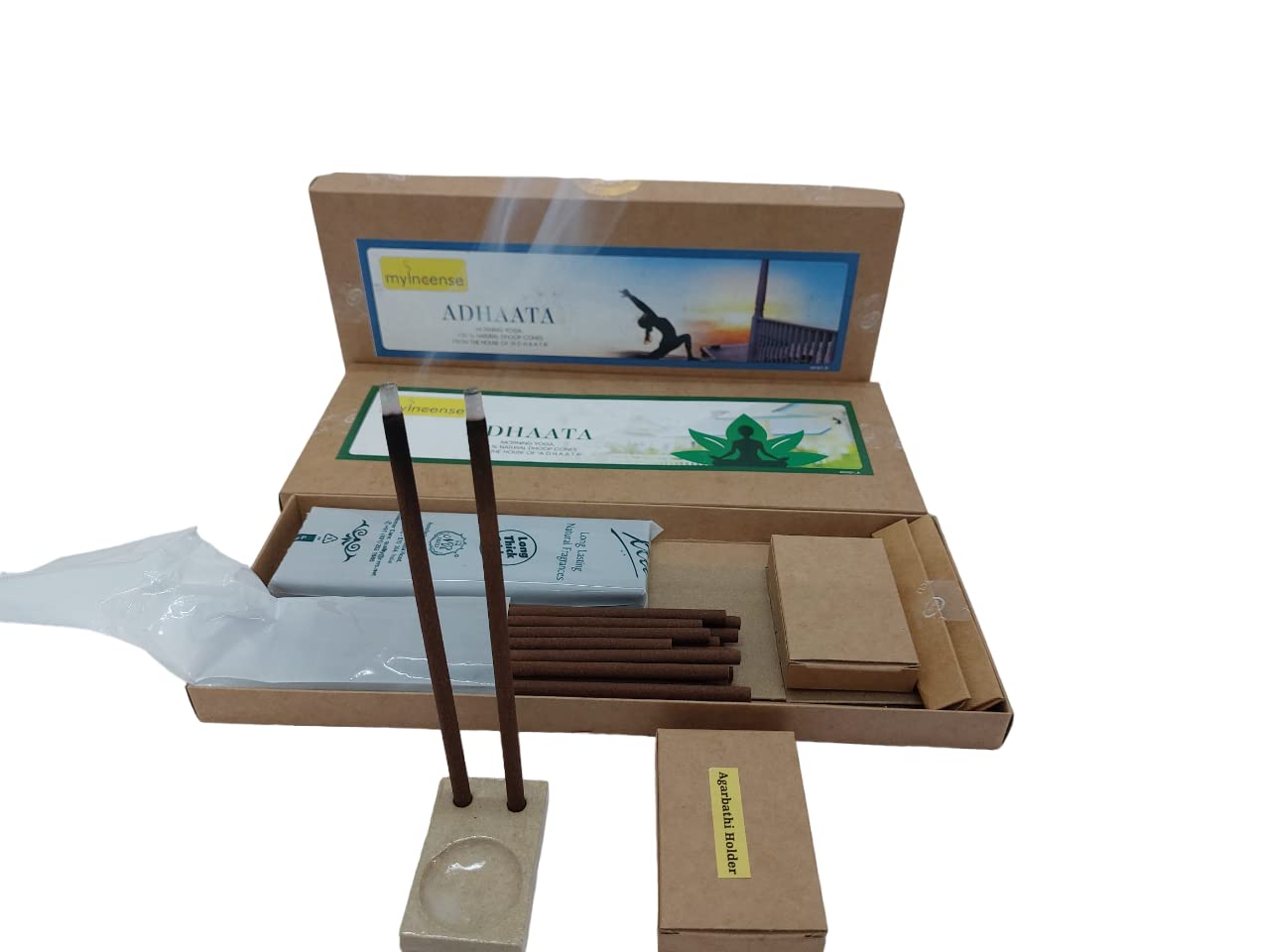 Incense Sticks, 100% Natural Bambooless Dhoop Incense Without Charcoal Agarbatti, (50 Sticks) 6 Inch (15.24cm)