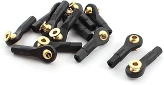Aexit 12Pcs RC Electrical equipment Car Spare Parts Tie Rod Ends Brass Ball Link 3x3x30mm