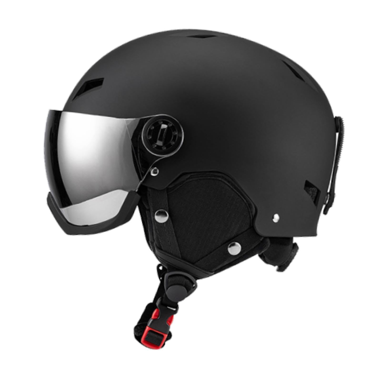 harayaa Snowboard, Auriculares de Esquí, Casco para Deportes de Invierno Al Aire Libre, Resistente a Los Choques, Casco de Skate con Vasos