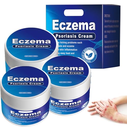 1/2 Uds Crema de tratamiento de la psoriasis, crema facial y corporal antiprurito, crema facial y corporal de control de la psoriasis, crema para aliviar la psoriasis (3)