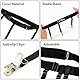Moon Wood Strapsgürtel Damen Schwarz Verstellbarer Nylon Bein Strumpfband Große Größen Strapsstrümpfe Anti-Rutsch Clip für Oberschenkelhohe Strümpfe Cosplay Party Dessous