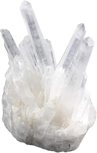 Rockcloud Natural Rock Cuarzo Cristal Cluster Geoda Druzy Decoración para el hogar Espécimen de piedras preciosas