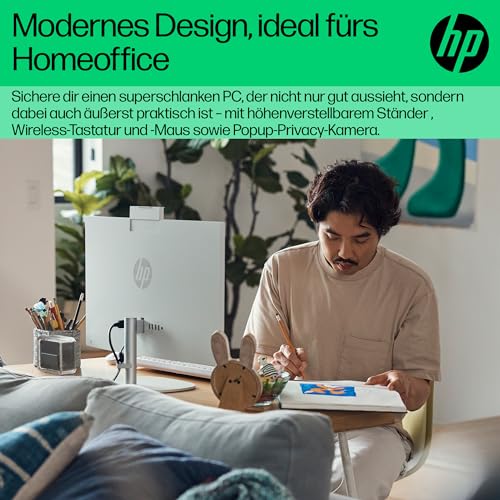 HP 24-cr0255ng 23.8 1920 x 1080 Pixel Intel Core i5 i5-1335U 16GB DDR4-SDRAM 512GB SSD All-in-One All-in-One PC Windows 11 Home