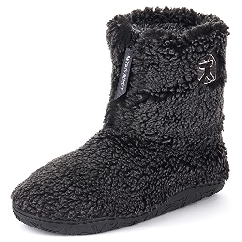 Bedroom Athletics Gosling Bottes d’hiver en sherpa sans lacets avec pointe neige pour homme - Noir - noir délavé Cover
