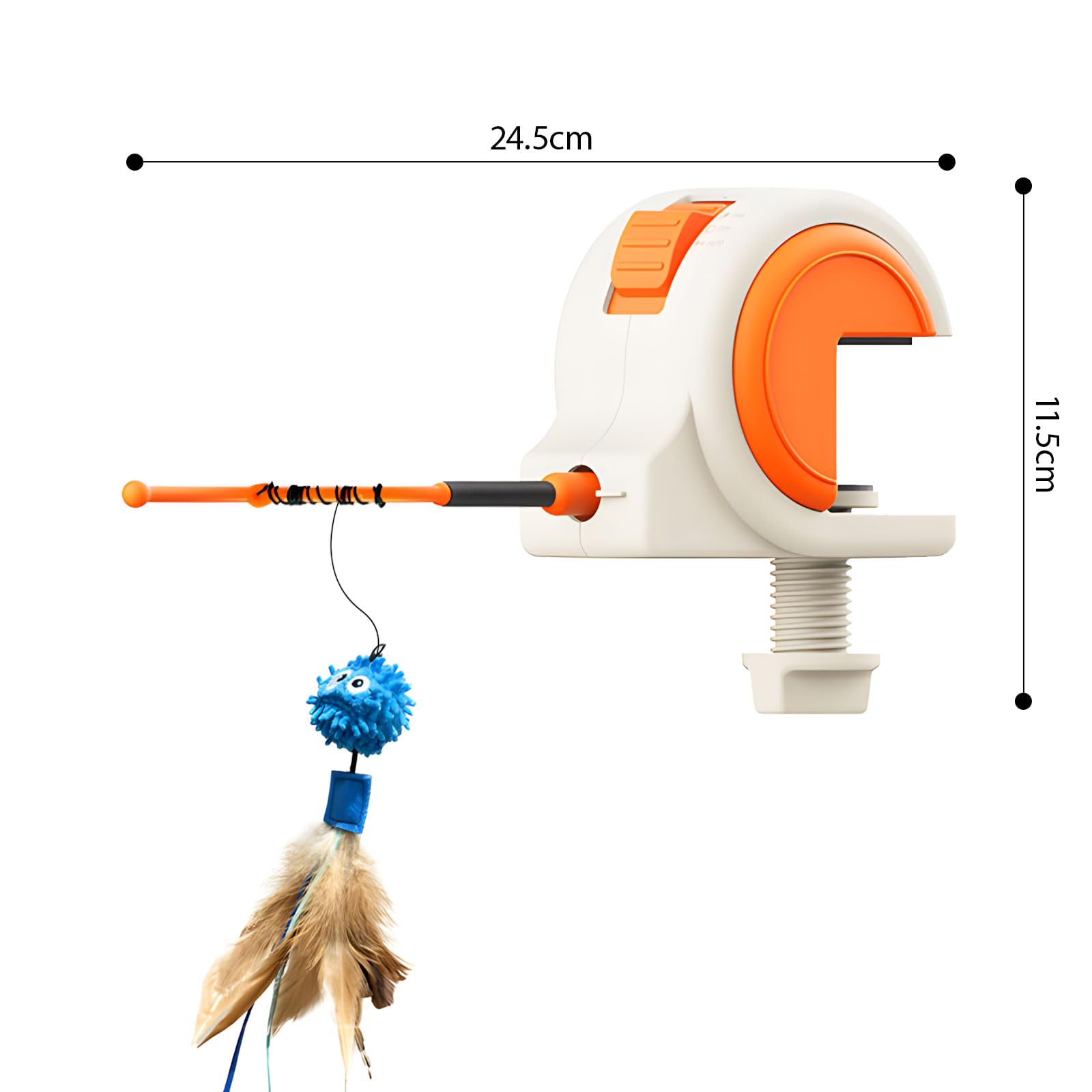Jouet intelligent automatique avec mouvements et détachable pour jouer et faire de l'exercice interactif, jouet intelligent automatique pour chats avec mouvements et détachable pour jouer et faire de