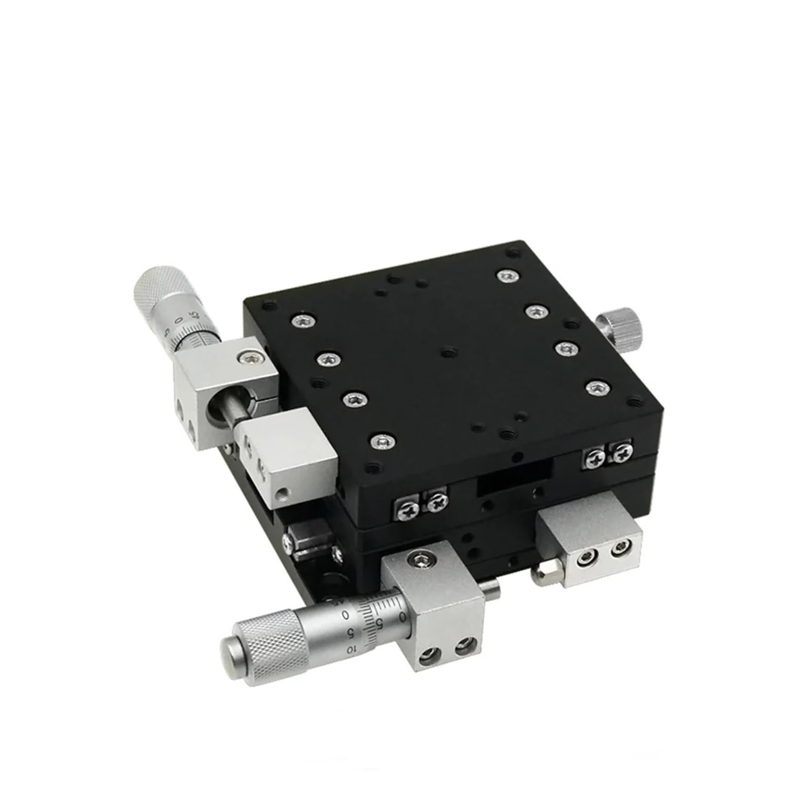 WNVXJGNSO XY Axis LY125 125x125mm Micrometer Sliding Stage Platform Manual Displacement Sliding Table Guide Rail XY125-C XY125-R XY125-L(LY125-C XY Axis)