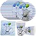 MEZHEN Stoviglie per Feste di Compleanno Decorazioni Elefante Stoviglie per Compleanno Animali Piatti Bicchieri di Carta Tovaglioli Forniture per Feste Baby Shower