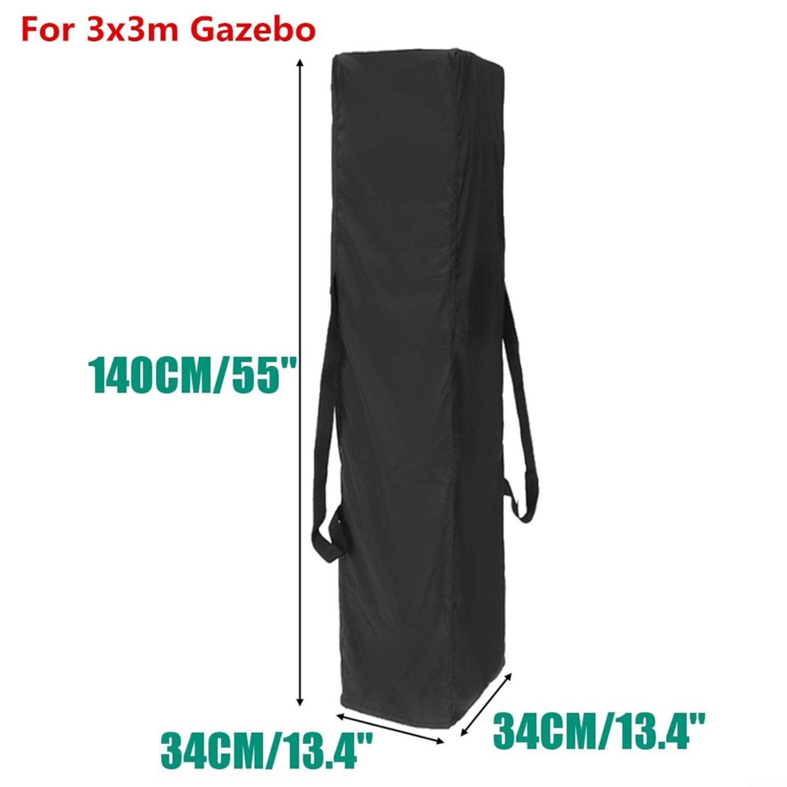 FACAIIO Bolsa de almacenamiento para tienda de campaña, bolsa de transporte de poliéster resistente al agua con asa y cuerda ajustable para camping y picnic (S 140 x 34 x 34 cm)