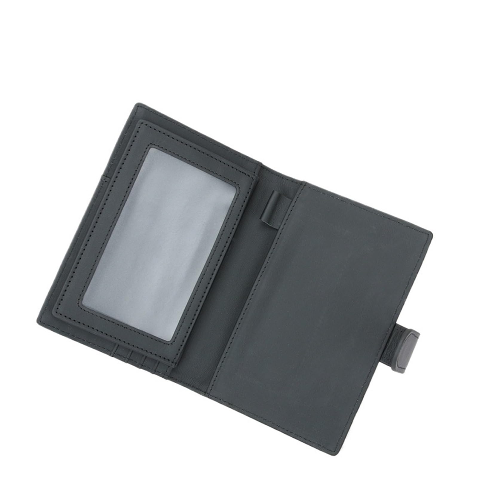Funda for pasaporte multifuncional de piel sintética, antirrobo, con hebilla magnética y cierre magnético
