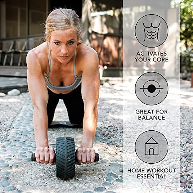 Sweet Sweat ab roller for Abs Workout, Wheel Exercise Equipment for Core Workout, Ab Wheel Roller for Home Gym,Equipment for Abdominal Exercise