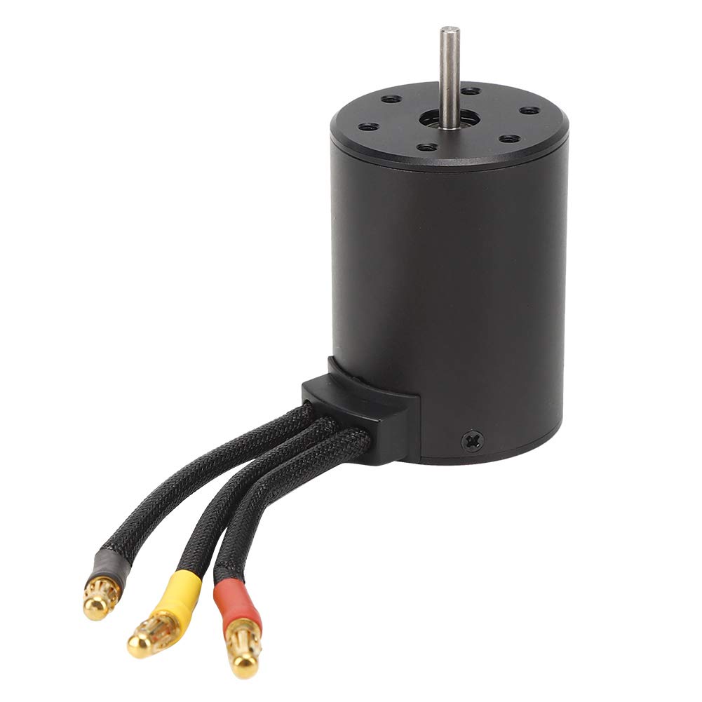 3650 Bezszczotkowy silnik RC o wysokim momencie obrotowym Akcesorium samochodowe do HSP 1/8 1/10 Czarny (5200KV)
