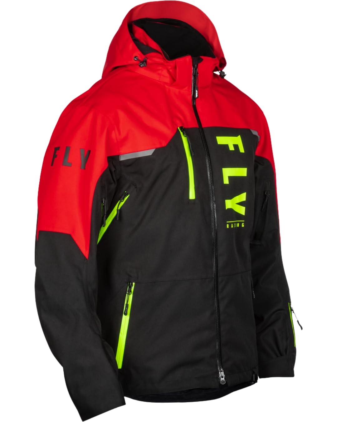 Fly Racing Carbon Snow Jacket Shell – Men's Winter Ski, Snowboard, Snowmobile Jacket, Waterproof Breathable Snow Gear