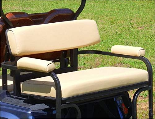3G 2 in 1 Golf Cart Combo Seat Kit & Golf Bag Carrier- Stone for Yamaha Drive/G29 Golf Carts
