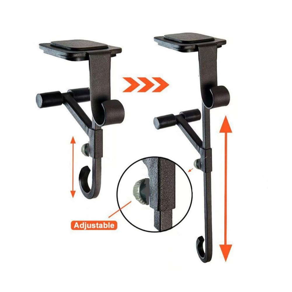 ZYWUOY Colgador de guirnalda resistente, soporte para calcetines de Navidad, gancho de mantel, diseño ajustable sin taladro, metal resistente a la corrosión para decoración de chimenea interior y